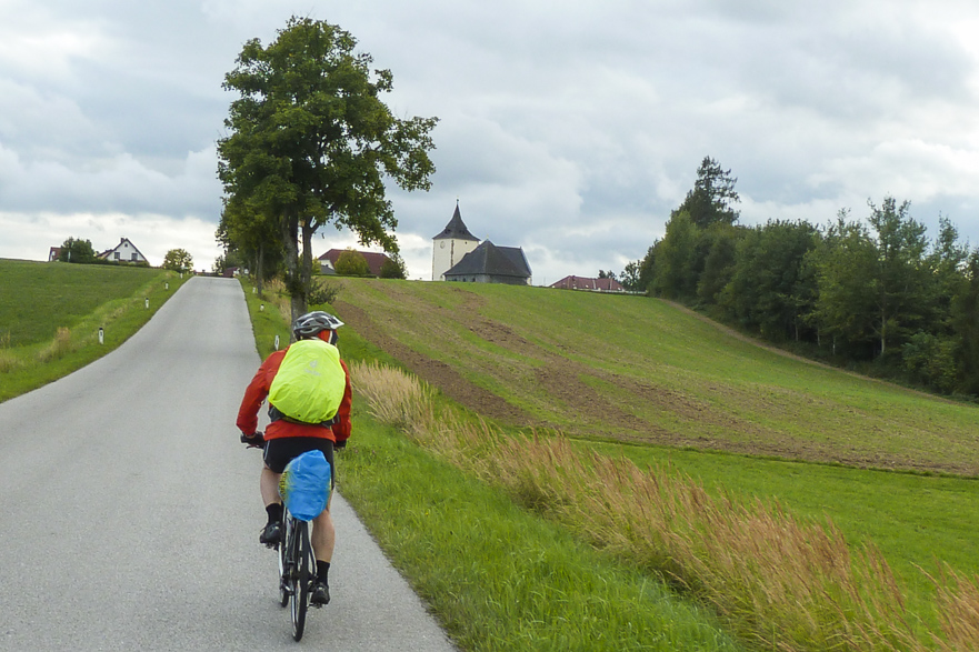 Ankunft in Zwettl bei Einbruch der Dunkelheit
