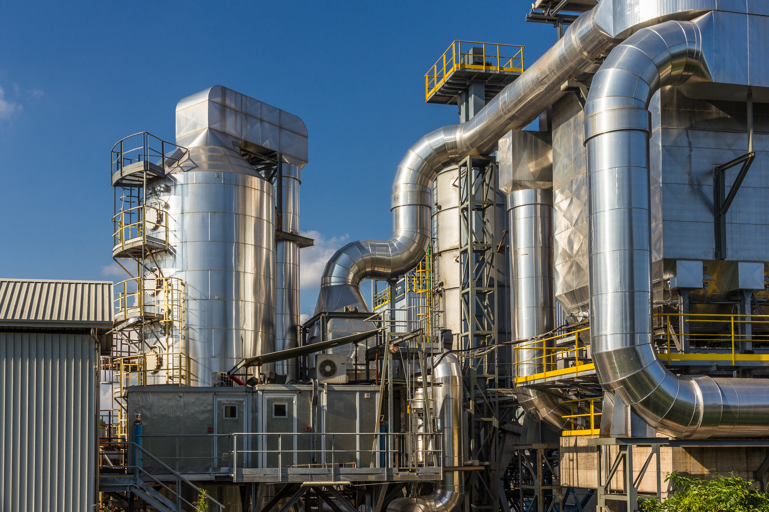 Industrieanlage am Weg durchs Veneto