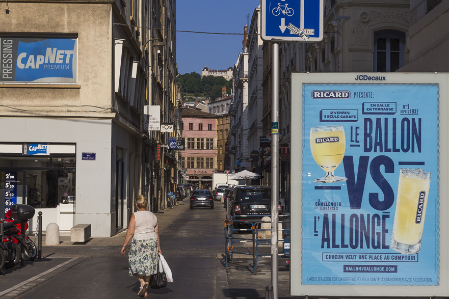 Montée de la Grande-Côte – lange Treppe mit Galerien und Lokalen hinauf nach La Croix-Rousse